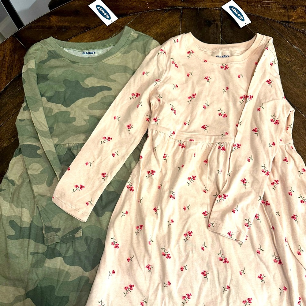 Girls 4T long sleeve cotton Dresses from Old Navy. NWT